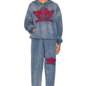Boys Lie Stitch Me Up Blue Hoodie and Sweatpants Set